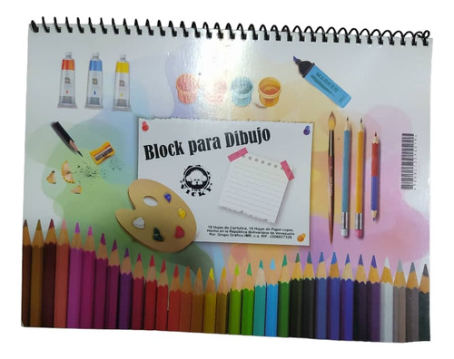 Block  Dibujo Acuarela Colores Pintura Tamaño Carta 