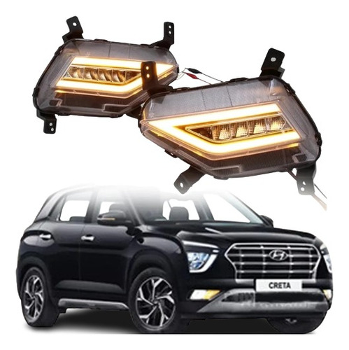 Neblinero Hyundai Creta Drl Full Led   21 - 22 Oferta!!!!!!!