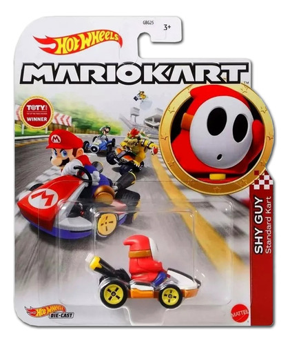 Trolley Mario Kart Hot Wheels 1:64 - Mattel Gbg25 Color Shy Guy Standard Kart