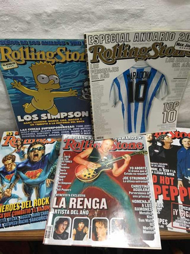 Lote De 5 Revistas Rolling Stone Antiguas
