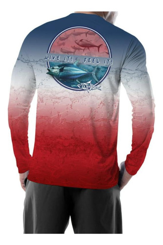 Imagen 2 de 2 de Jersey De Pesca Manga Larga