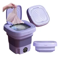 Comprar Mini Máquina Lavar Roupas Portátil Balde Dobrável Centrifuga