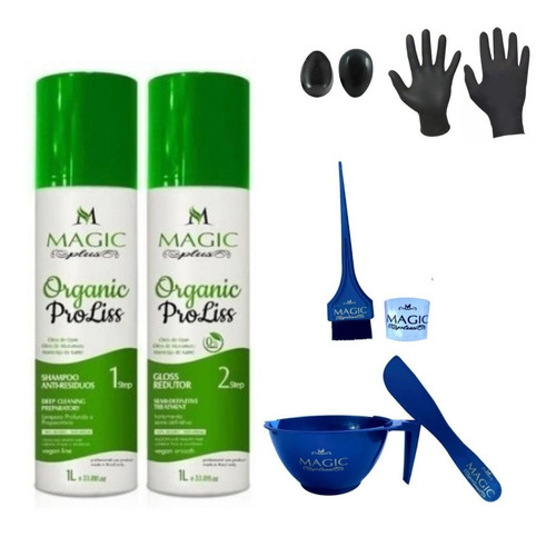 Magic Plus Organic Progressiva Sem Formol E 6 Itens