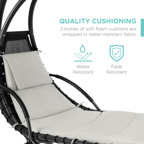 Columpio De Acero Con Almohada Y Toldo Ideal Para Exterior.