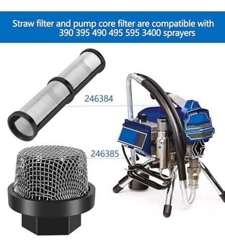 Kit De Filtro Pulverizador Airless, Compatible Con 390 395 4