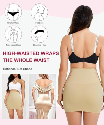 A Body Shapewear Falda Cintura Alta Tummy Control Para Mujer