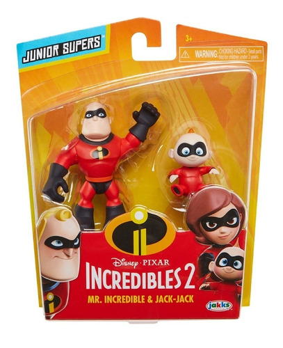 Set De 2 Figuras Ms Increible +  Jack Jack Los Increibles 2