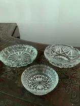 Comprar Juego De 3 Ceniceros De Cristal Bohemia