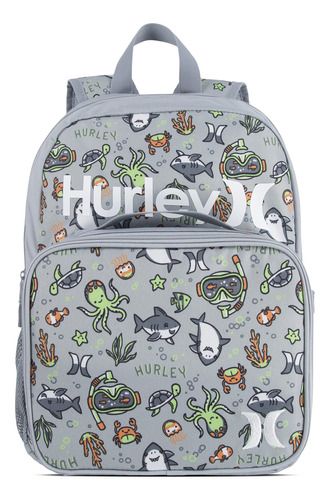 Hurley Conjunto De Mochila Y Almuerzo Unico Para Hombre Gris