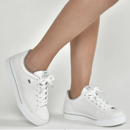 Tênis Feminino Via Marte Branco Confortavel Leve Original