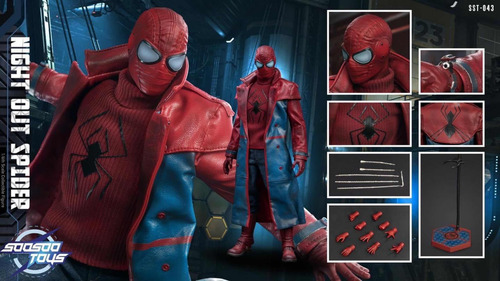 Imagen 3 de 3 de Nightout Spider Soosootoys No Hot Toys Spiderman 1/6 Fpx