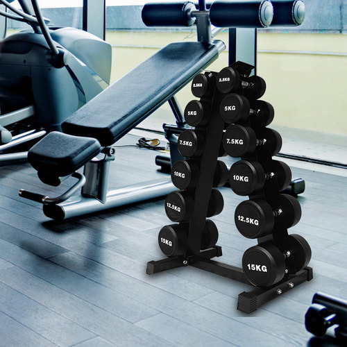 Estante Triangular Para Mancuernas Fitness Duradero
