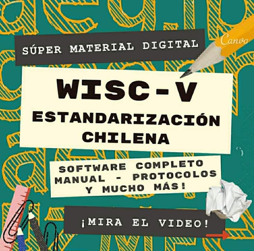 Material Wisc V Con Software Completo
