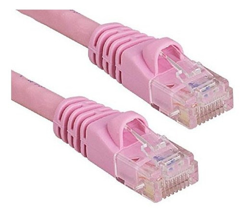 Riteav Cable Ethernet De Red Cat6 Rosa 150 Pies (certificado