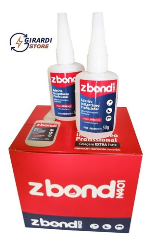 Cola Instantânea Z Bond N401 50 G Profissional 2 Unidades 