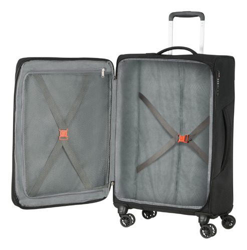 Maleta American Tourister Summerfunk 67 24 Exp Tsa Black Color Negro