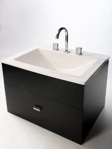 Imagen 6 de 8 de Vanitory Colgante Colgar Laqueado 60cm Bacha Cuotas