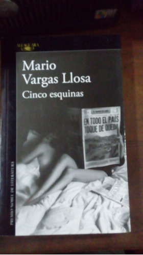 Libro Cinco Esquinas  Mario Vargas Llosa