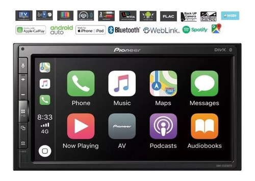 Multimidia Pioneer Android Dmh-z5280tv Bt Tv Waze Spotify