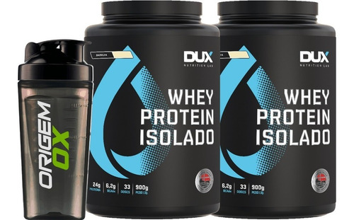 Promoção 2x Whey Isolado Dux + Coqueteleira Brinde