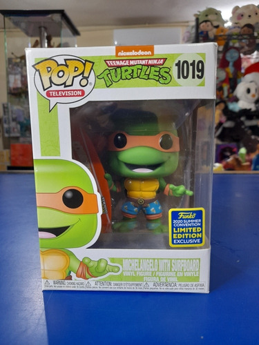 Funko Pop Michaelangelo With Surfboard 1019 Teenage Mutant N