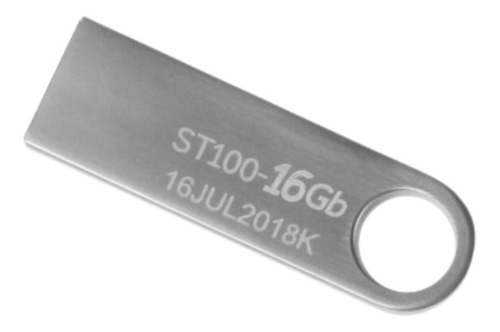 Kit 10 Memorias Usb Stylos 16gb 2.0 Metalica Plata Stmusb2b