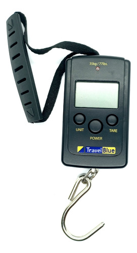 Báscula Digital Travel Blue Para Equipaje Capacidad 35 Kg