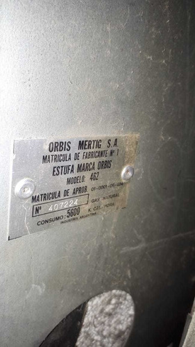 Estufa Orbis Calorama 5600 Cal. Marrón (Usado)