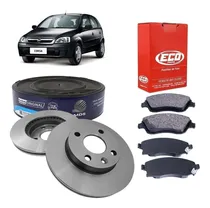 Comprar Par Discos E Pastilhas Freio Novo Corsa 1.0 Hatch 2002 2003