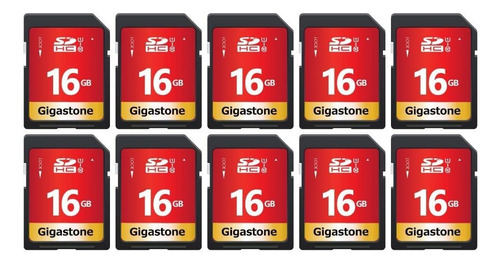 Gigastone 10 Sd Uh U1 Clase Sdhc Memoria Velocidad Full