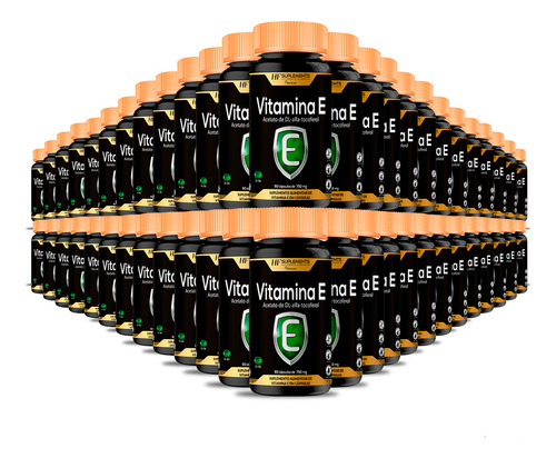 50x Vitamina E 400ui Alfa Tocoferol 60 Caps Hf Suplements
