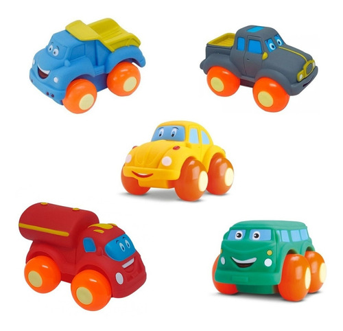 Brinquedo Carrinhos Soft Cars Mordedor Para Bebe Divertoys