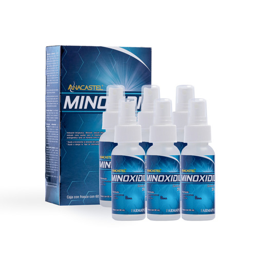 Imagen 1 de 1 de 6 Piezas De Minoxidil 5% Anacastel Liquido Acelerador De Crecimiento Y Fortalecimiento De Cabello Formula Aprobada Por Cofepris Y Fda De Estados Unidos Producto Y Marca Propiedad De Farmapiel