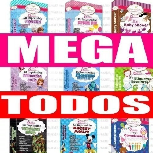 100 Kits Imprimibles Premium Completos + Envio  Blanca