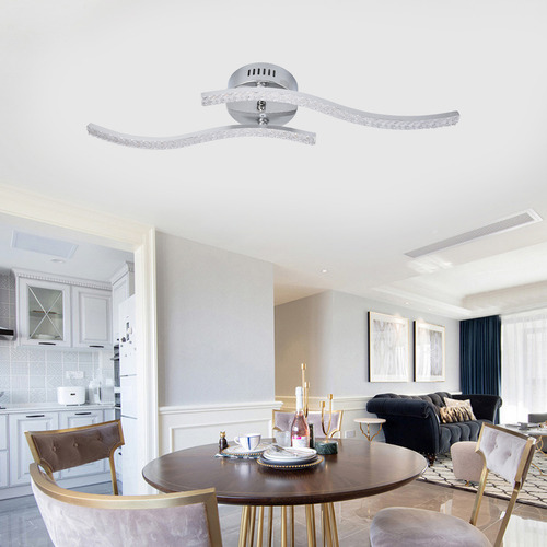 Lámpara De Techo Led De 3 Colores Con Control Remoto, Atenua