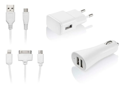 Kit Carregador 3 Em 1 Micro Usb/ios4/ios5 Cb068 Multilaser