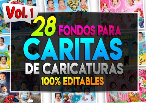 28 Fondos Para Caritas Psd Editables *personajes Populares*