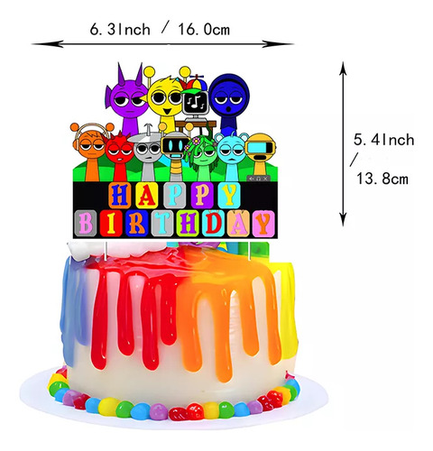 Kit Fiesta Globos Incredibox Sprunki Decoración Decumpleaños