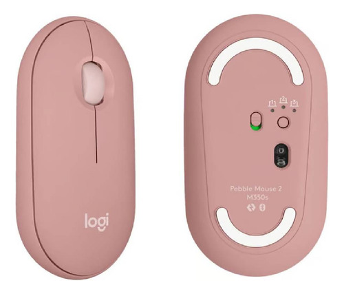 Mouse Logitech Pebble 2 M350s Inalámbrico Bluetooth, Rosa