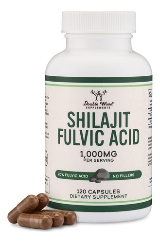Double Wood Shilajit Fulvic Acid 1000 Mg Himalayan  120 Cáps