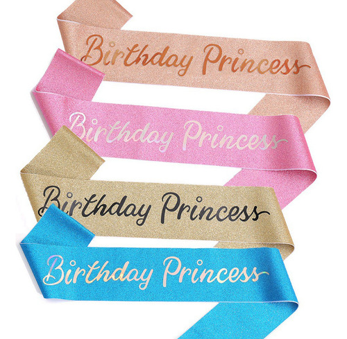 Tiara De Cumpleañera, Corona De Princesa Coronada Con Banda