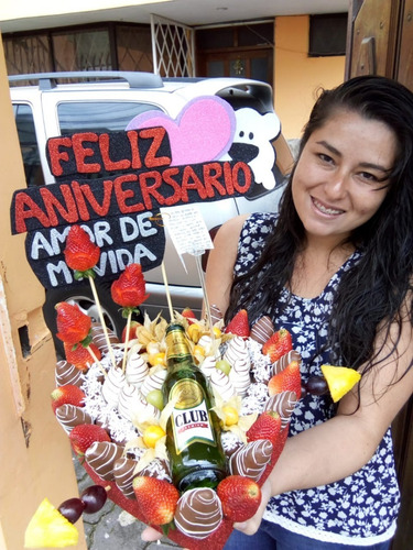 Arreglo Frutales Quito Regalo Fruta Chocolate