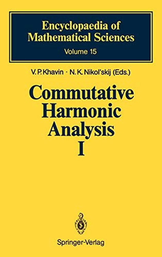 Commutative Harmonic Analysis I (libro En Inglés)