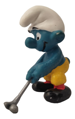 Pitufo Golfista Los Pitufos Vintage Peyo Schleich 