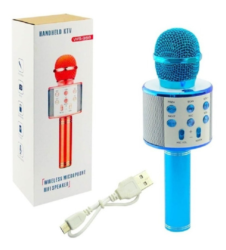 Micrófono Karaoke Bluetooth Inalámbrico Celular Youtube Usb