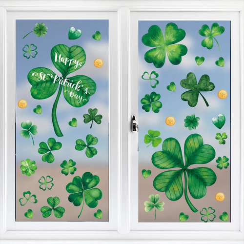 Adhesivos Para Ventanas Con Diseño De San Patricio De M Irel