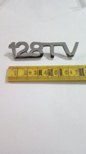Insignia 128 Tv De Metal Fiat 128