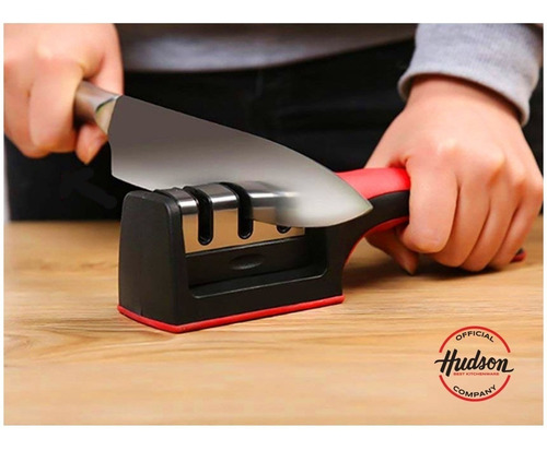 Afilador De Cuchillos 3 Tiempos Hudson Con Mango