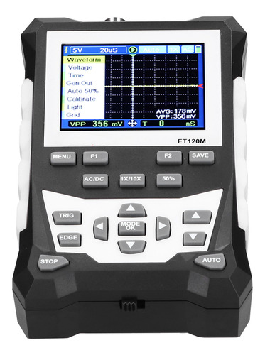 Osciloscópio Portátil Et120m Portátil 120mhz Colorido