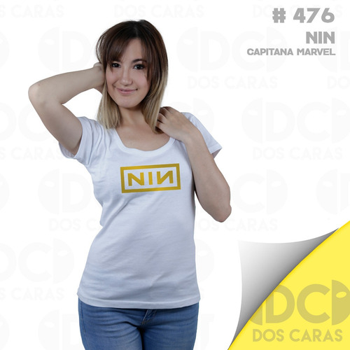 Imagen 1 de 4 de Remera Nin Banda De Rock Capitana Marvel Pelicula Comics